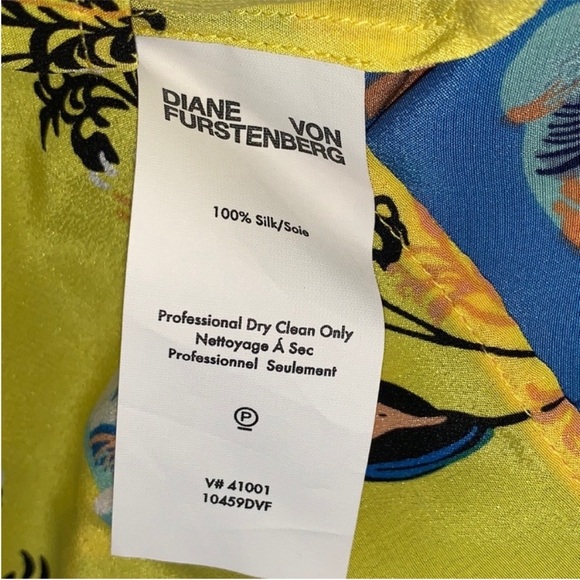 Diane Von Furstenberg 100% Silk Floral Sleeveless Top - Picture 5 of 12